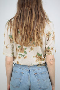Glitzer Blumentop (Vintage)