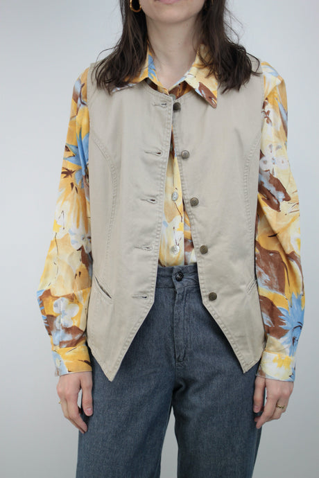 🙂 Beiges Gilet (Vintage)