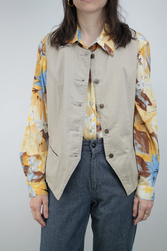 🙂 Beiges Gilet (Vintage)