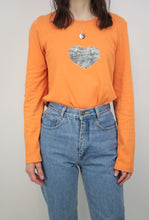 Laden Sie das Bild in den Galerie-Viewer, Oranges Y2K Top (Vintage)