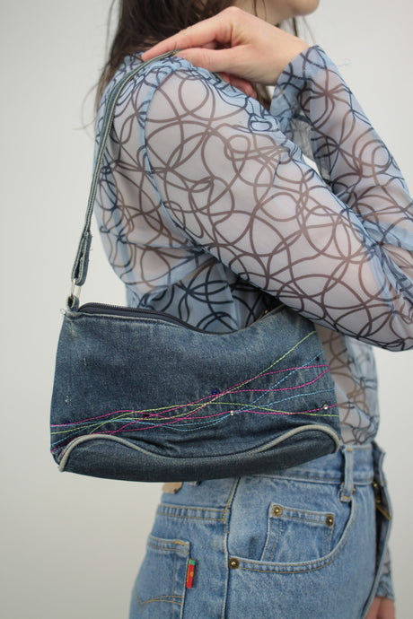Kleine Y2K Jeanstasche