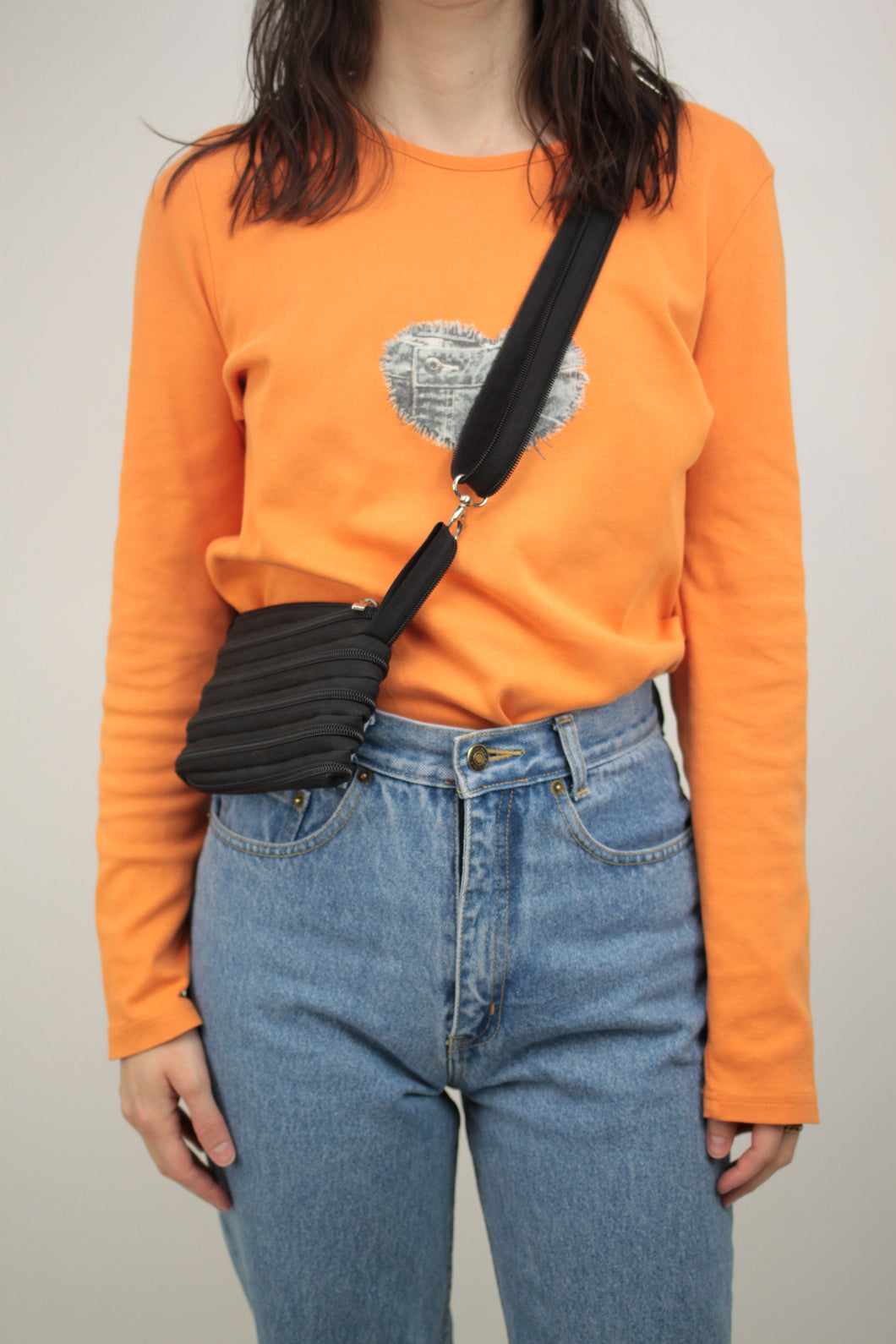 Minitasche schwarz (Vintage)