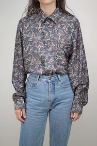 Seiden Paisley Hemd (Vintage)