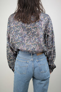 Seiden Paisley Hemd (Vintage)