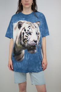 Blaues Tiger T-shirt (Vintage)