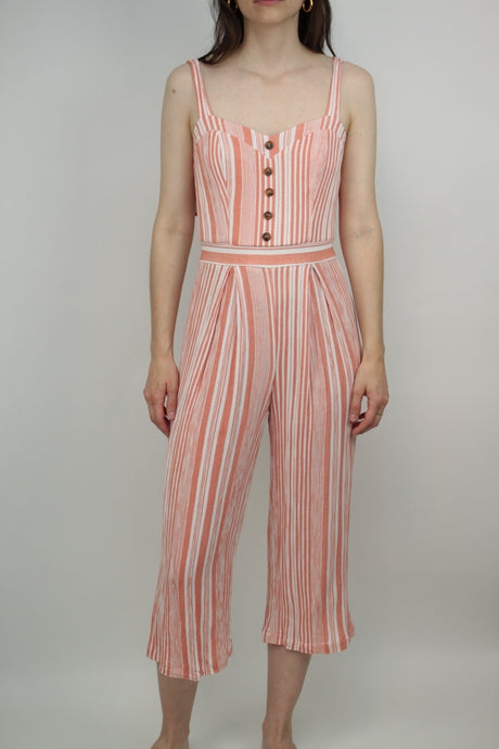 Gestreifter Overall