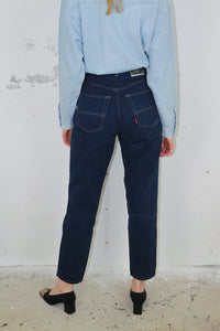 Mom-Jeans dunkelblau (Vintage)