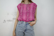 Laden Sie das Bild in den Galerie-Viewer, Vintage Schlangentop pink