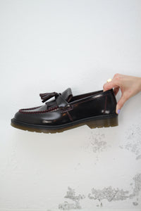 Dr Martens Leder-Loafers Bordeaux