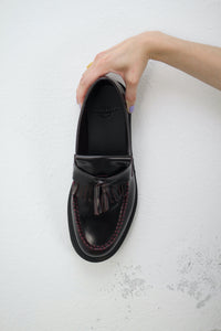 Dr Martens Leder-Loafers Bordeaux