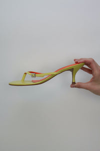 Y2K gelbe Buffalo Mid-Heels