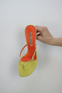 Y2K gelbe Buffalo Mid-Heels