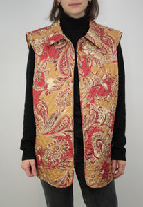 Paisley Stepp-Weste (Vintage)