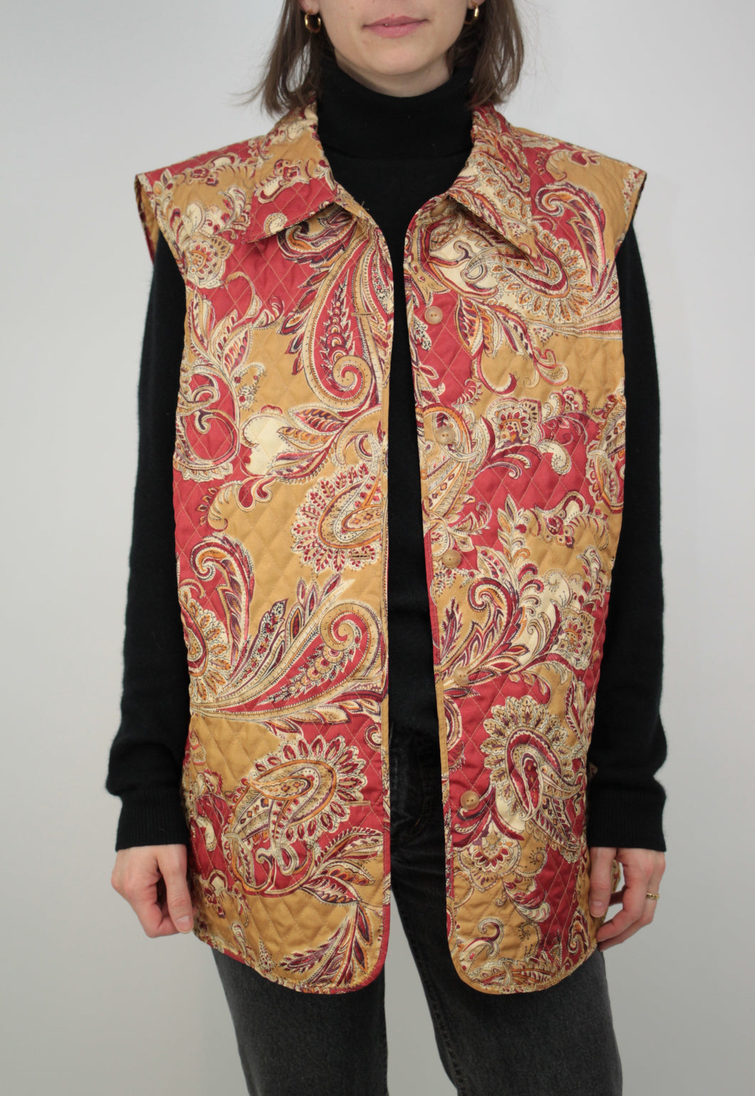 Paisley Stepp-Weste (Vintage)