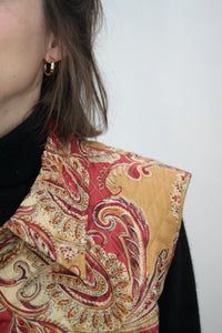 Paisley Stepp-Weste (Vintage)