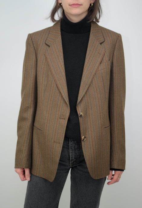 Gestreifter Wollblazer (Vintage)