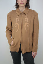 Laden Sie das Bild in den Galerie-Viewer, Brauner Tribal Cardigan (Vintage)
