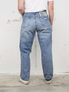 90s Mom-Jeans bestickt (Vintage)