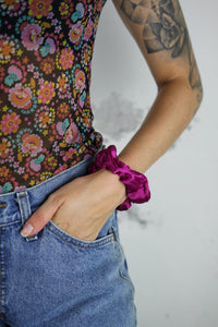 Satin Scrunchie "Brombeer"