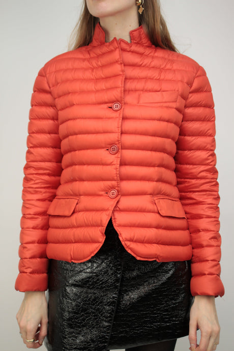 Rote Light-Daunenjacke