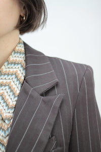 Y2k gestreifter Blazer