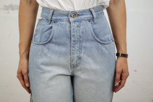 Mom-Jeans mit Bandana-Details (Vintage)