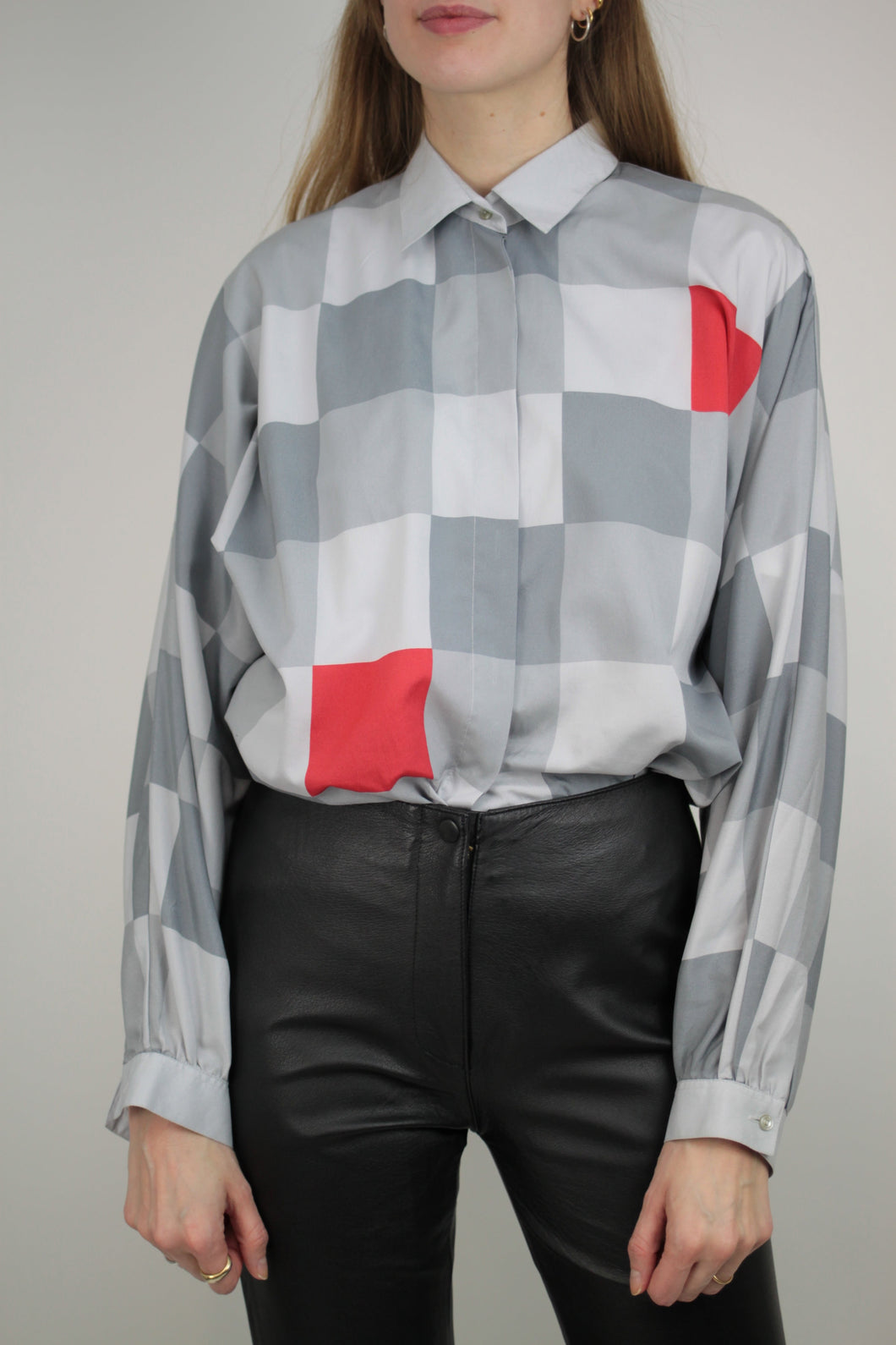 80er graphische Bluse (Vintage)