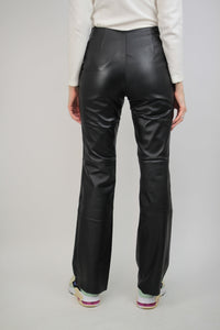 Y2k schwarze Lederhose (Vintage)