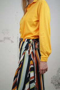 Bluse senfgelb (Vintage)