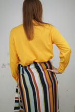 Laden Sie das Bild in den Galerie-Viewer, Bluse senfgelb (Vintage)