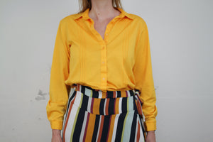 Bluse senfgelb (Vintage)
