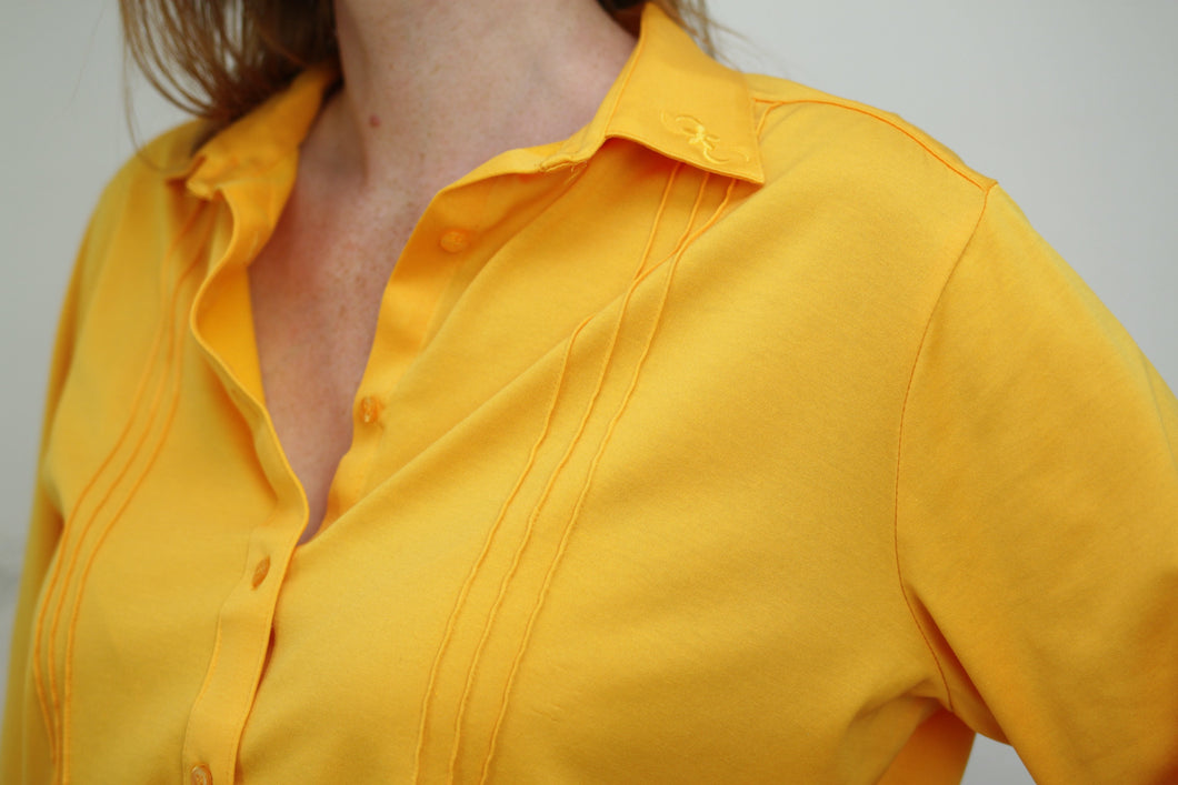 Bluse senfgelb (Vintage)