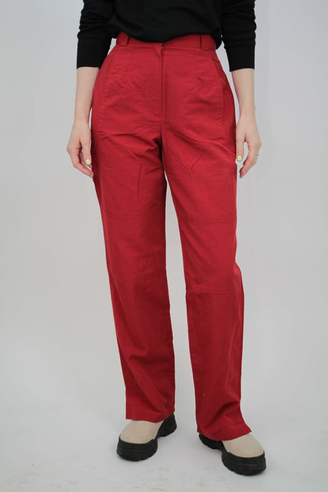 Rote Stoffhose (Vintage)