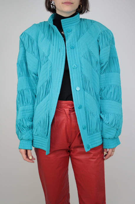 80er Bomberjacke aus Seide (Vintage)