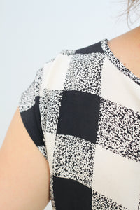 Seidentop kariert (Vintage)