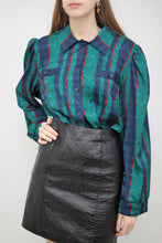 Laden Sie das Bild in den Galerie-Viewer, Bunte Paisley Bluse (Vintage)