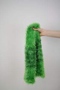 Fluffy-Schal grün 90s