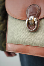 Laden Sie das Bild in den Galerie-Viewer, Umhängetäsche Tweed/Leder (Vintage)