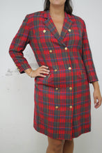Laden Sie das Bild in den Galerie-Viewer, Vintage Tartan-Kleid